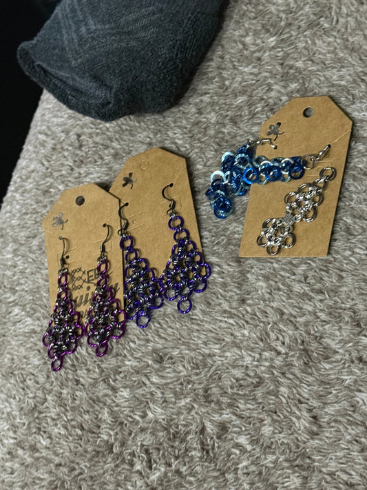 Earrings - Fancy Chainmaille