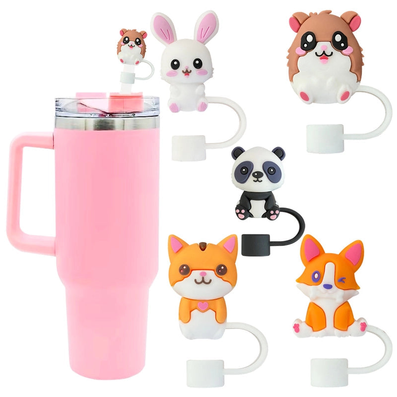 Animal Straw Caps