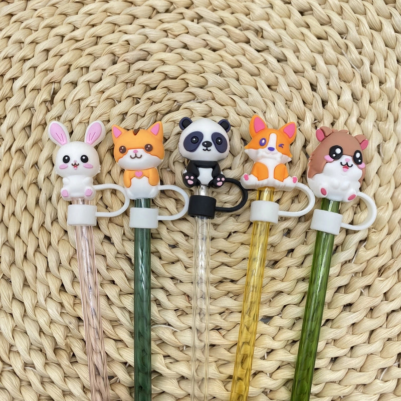 Animal Straw Caps