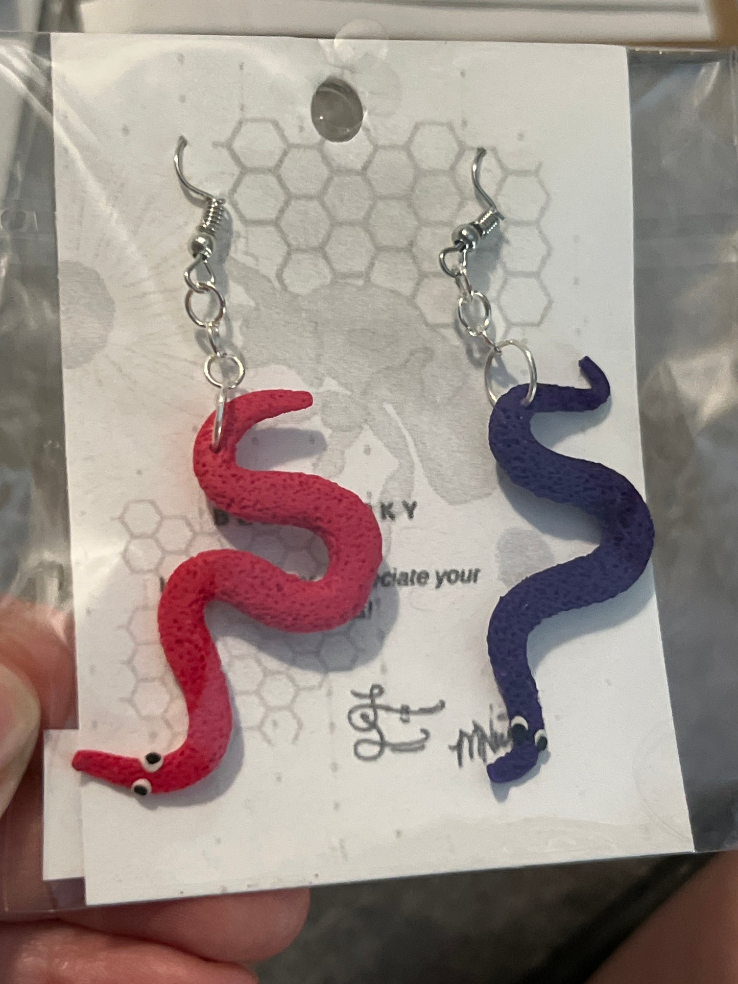Earrings- Clay Hand Sculpted