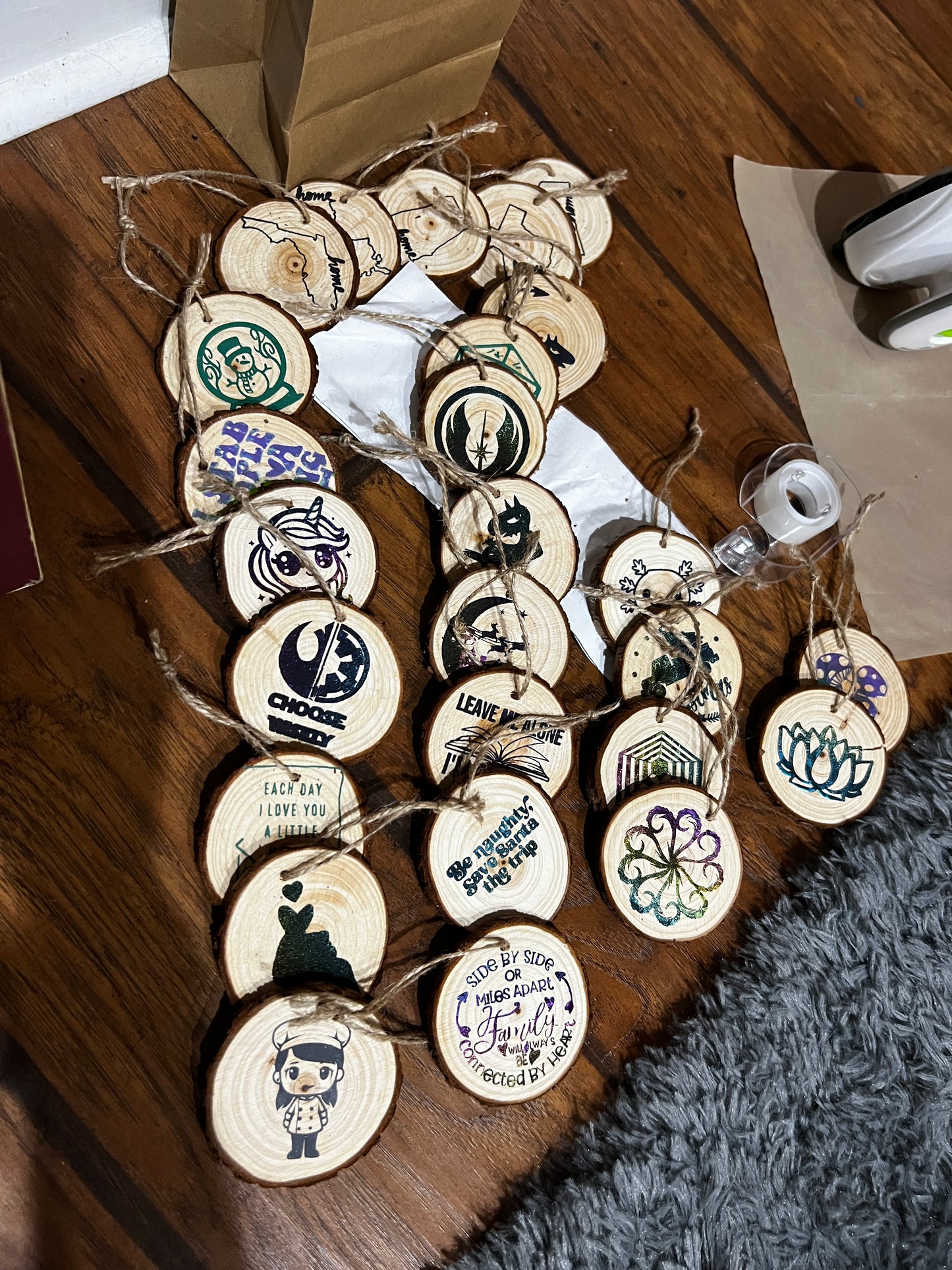 Wood Slice Ornaments