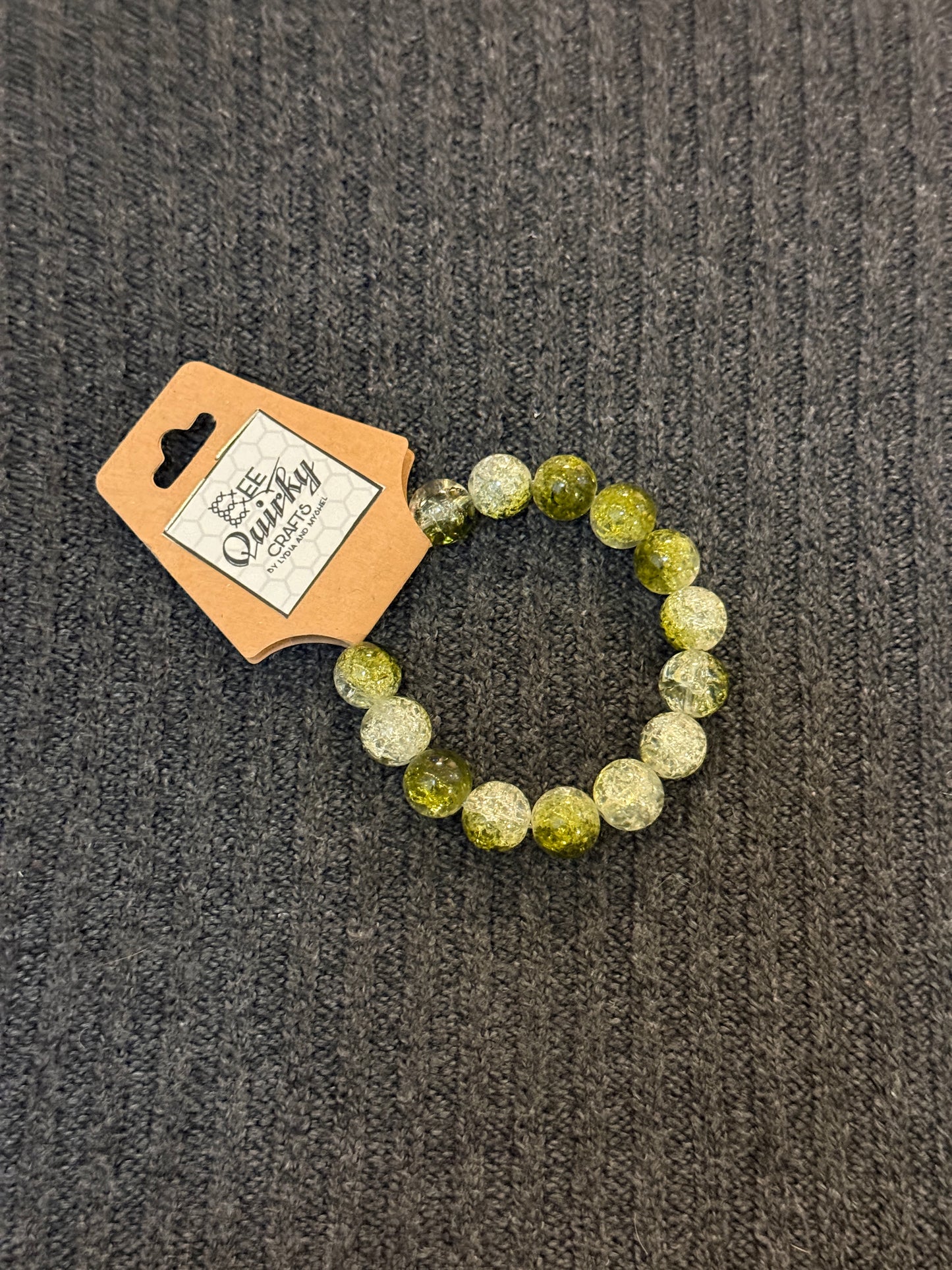 Bracelets - Cracked Glass and Gemstones