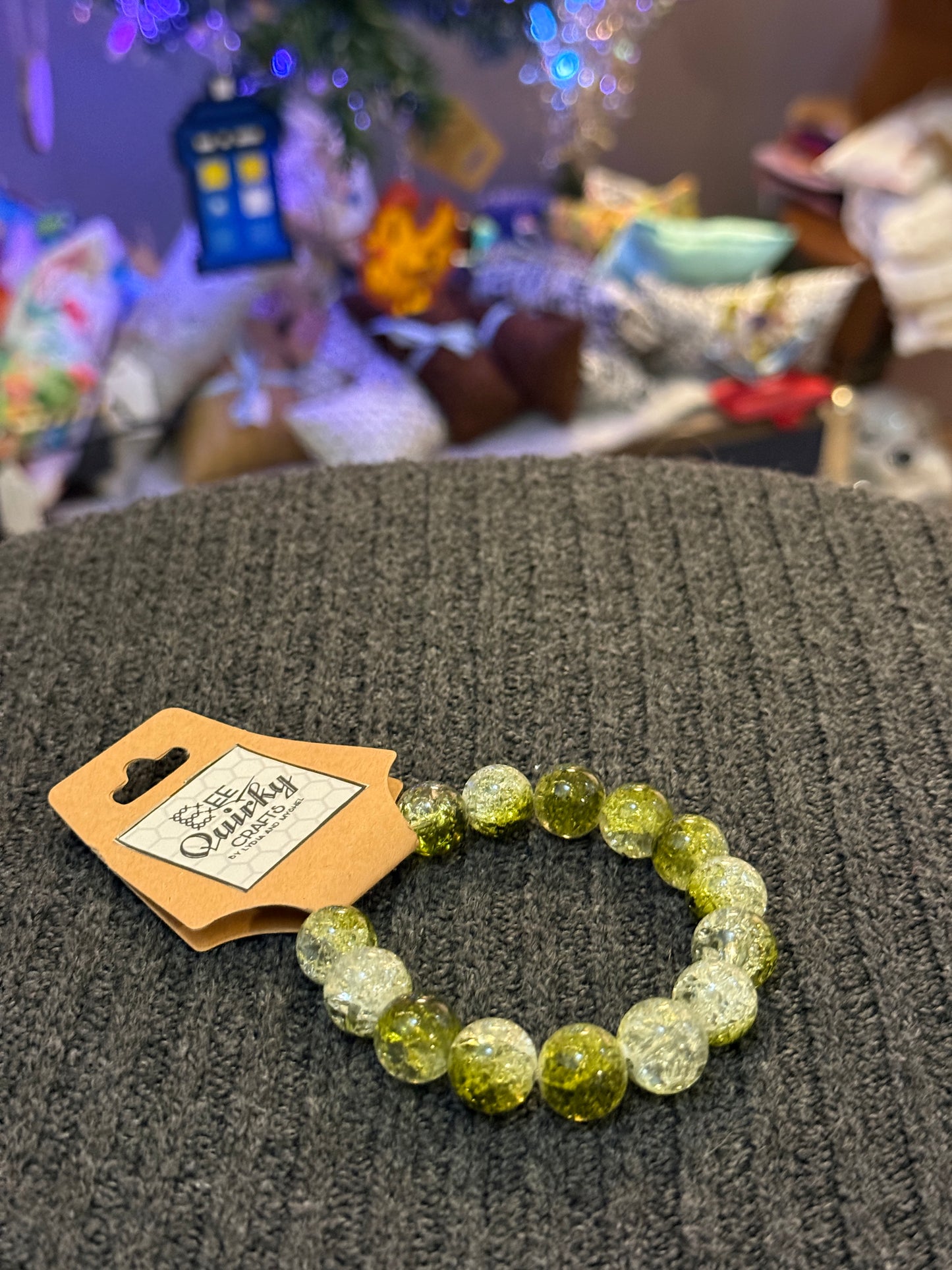 Bracelets - Cracked Glass and Gemstones