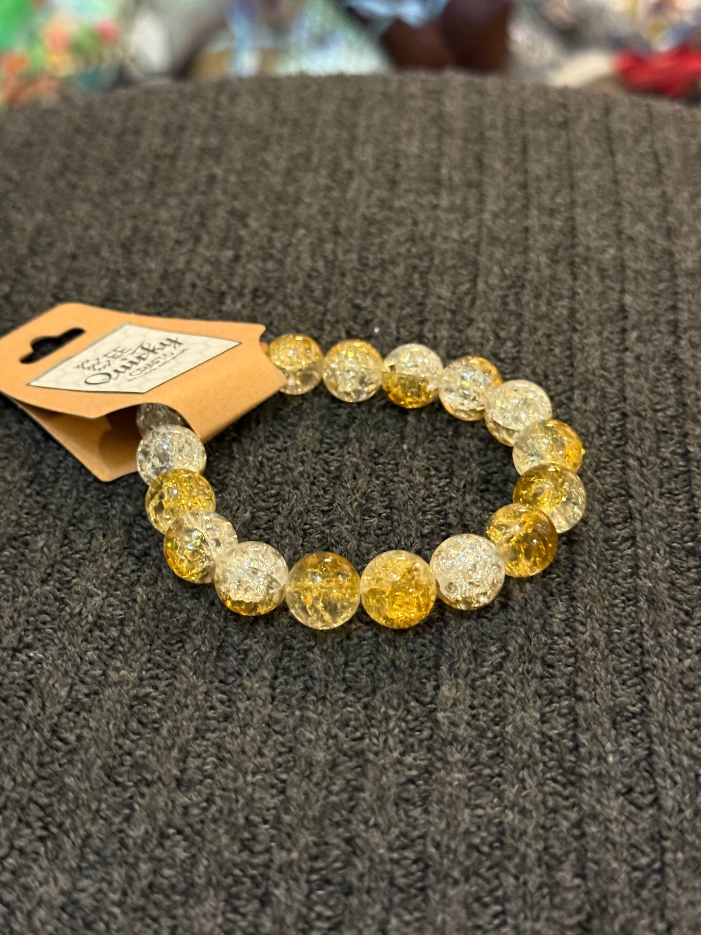 Bracelets - Cracked Glass and Gemstones