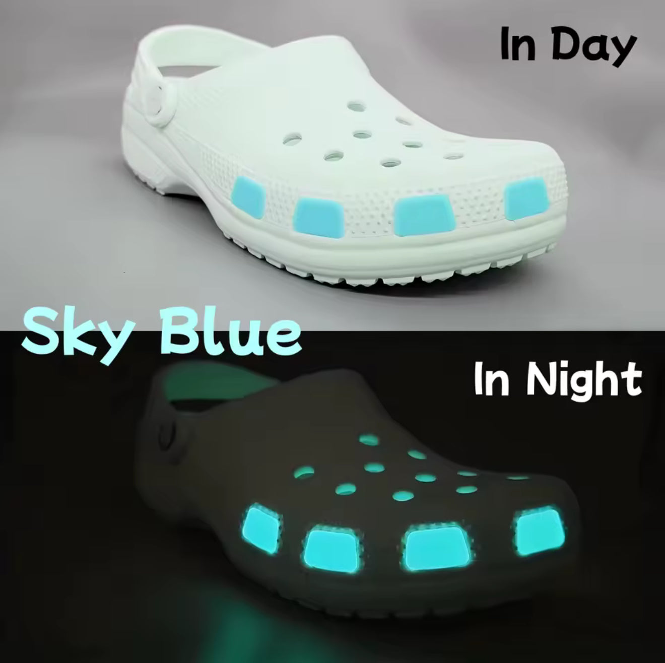 Croc Charms Luminous Croc Inserts