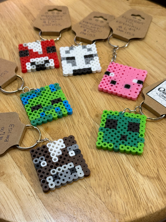 Keychains - Perlers - Minecraft