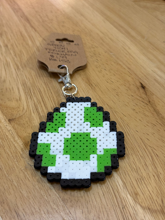 Keychains- Perlers - Mario Yoshi Eggs