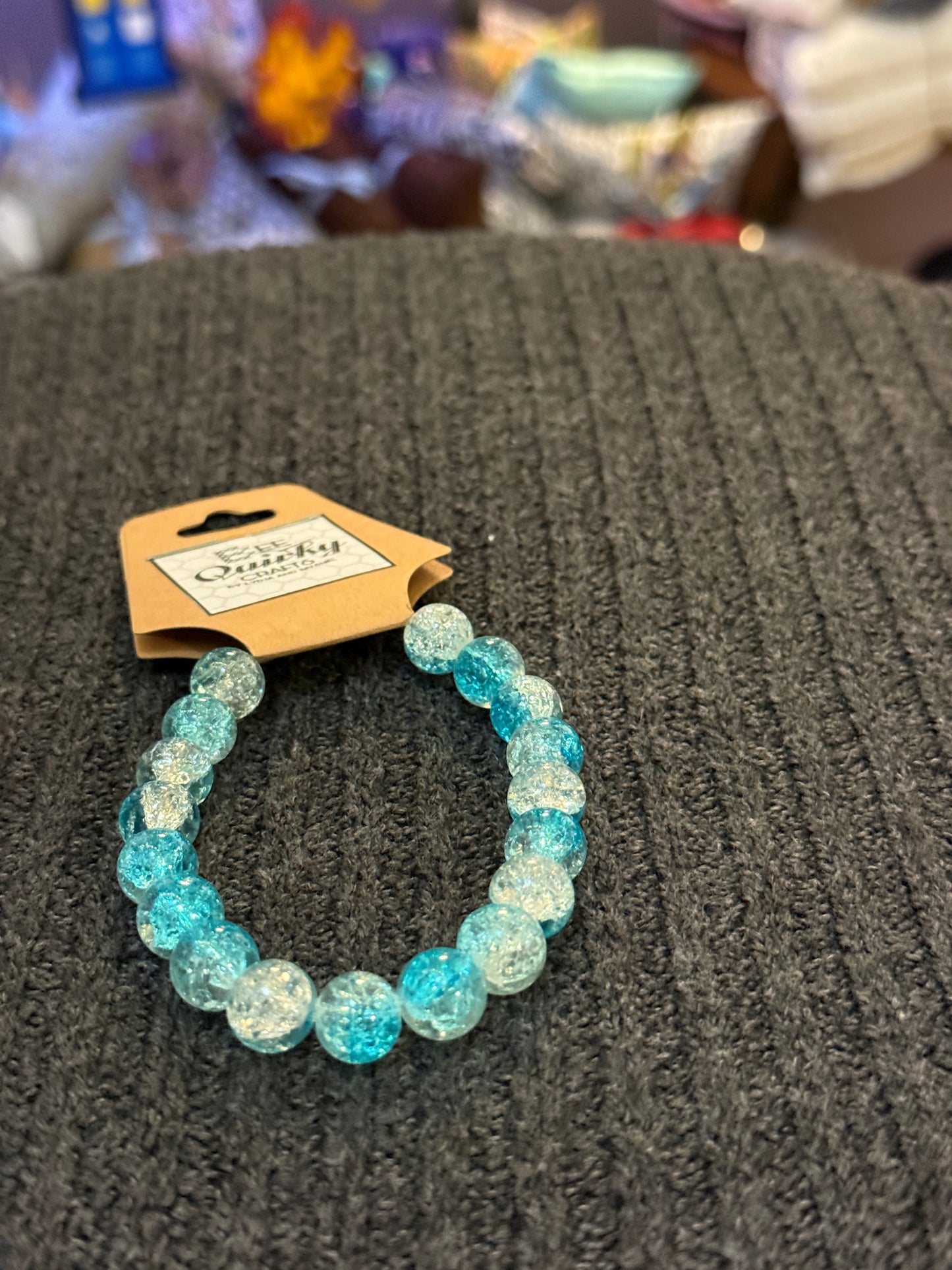 Bracelets - Cracked Glass and Gemstones