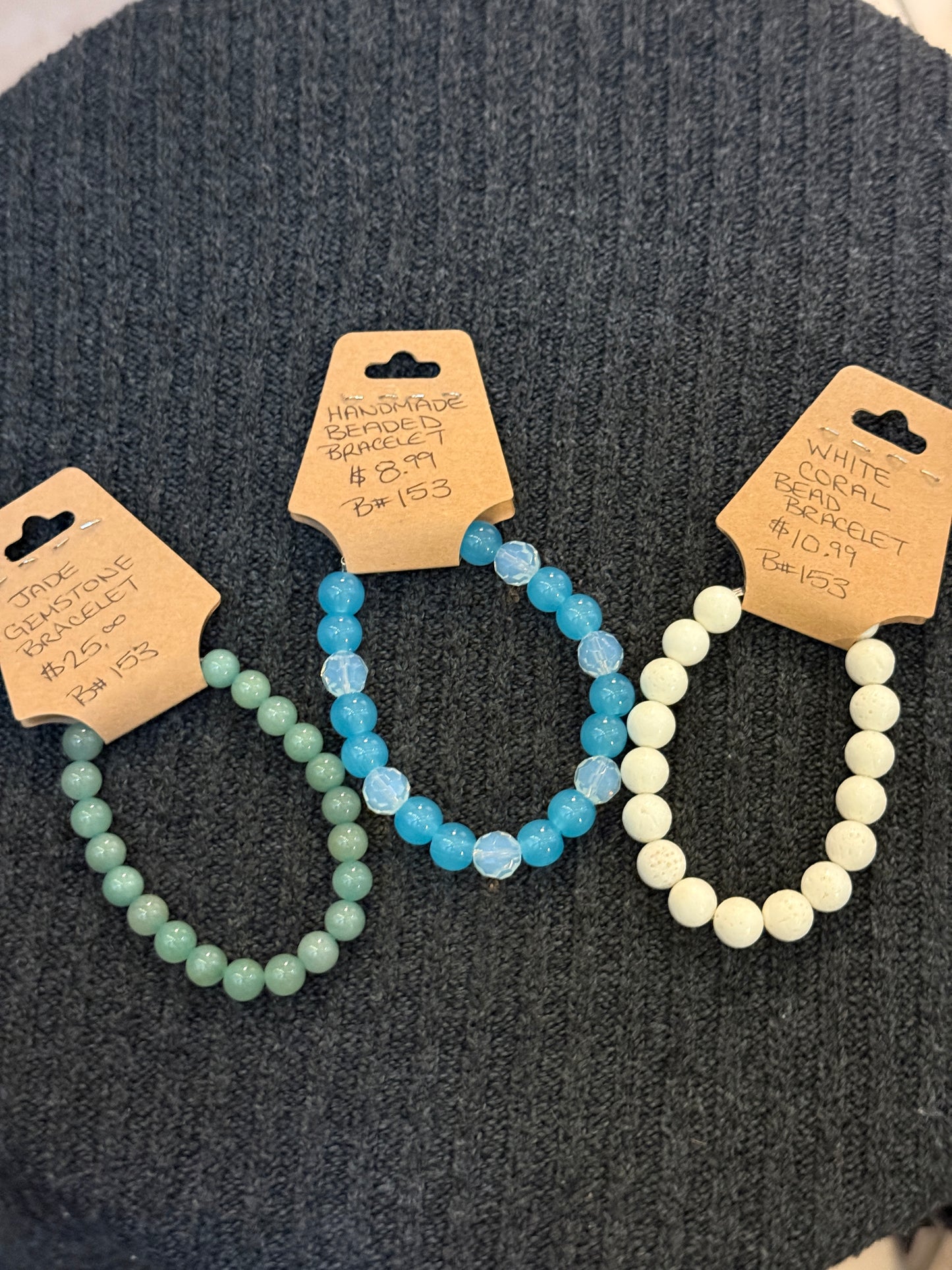 Bracelets - Cracked Glass and Gemstones