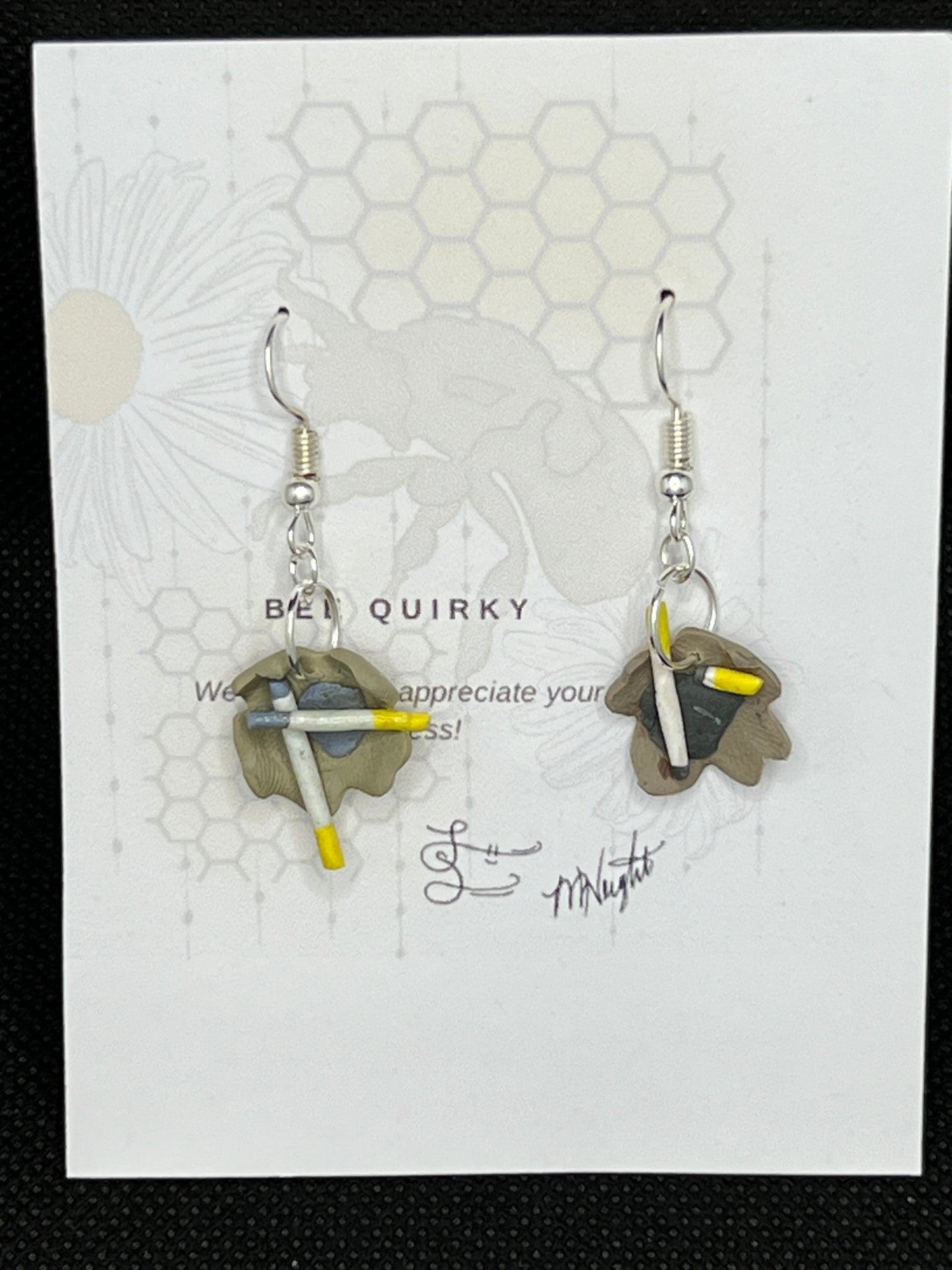 Earrings- Clay Hand Sculpted