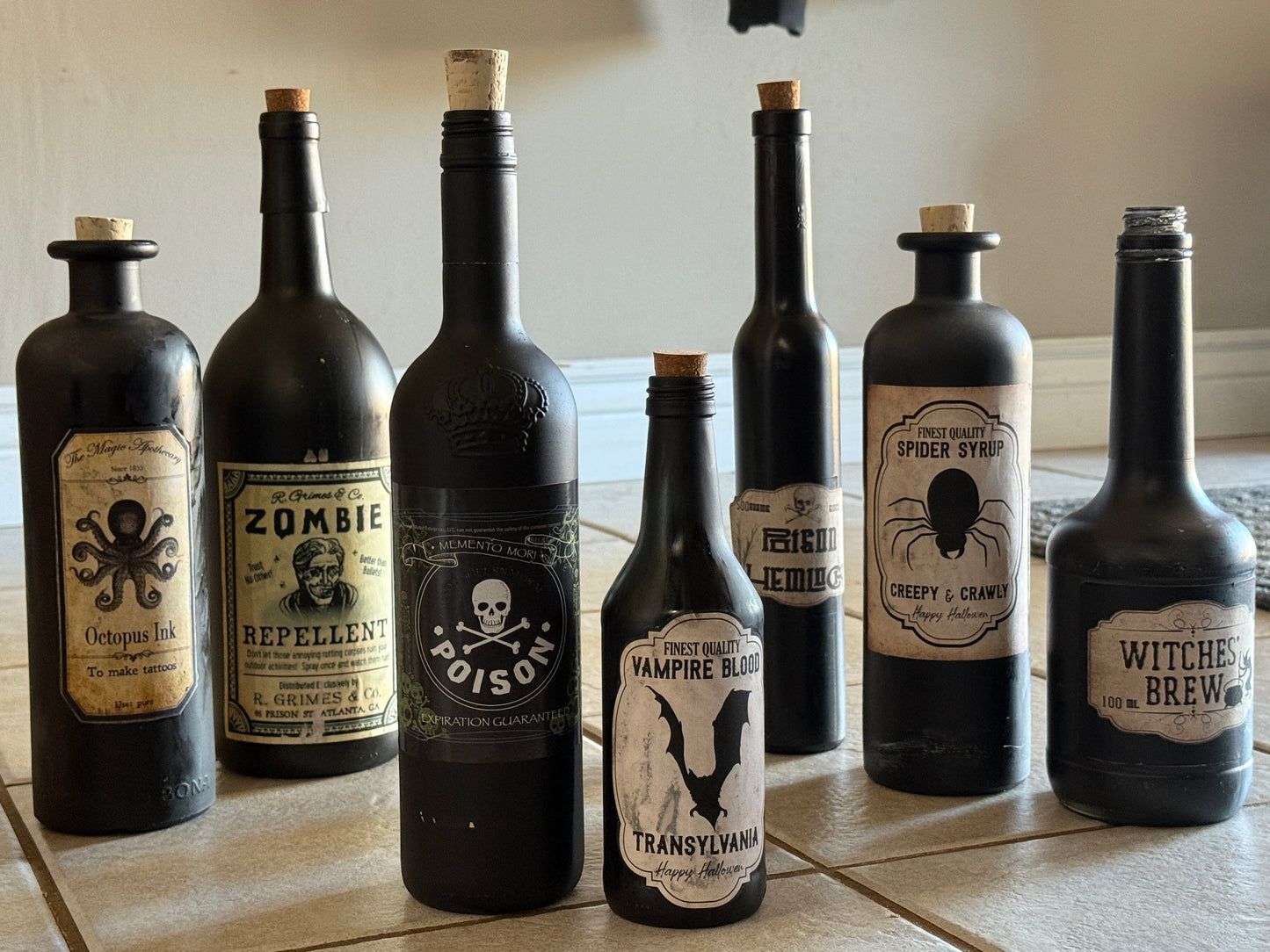 Halloween - Apothecary Potion Bottles