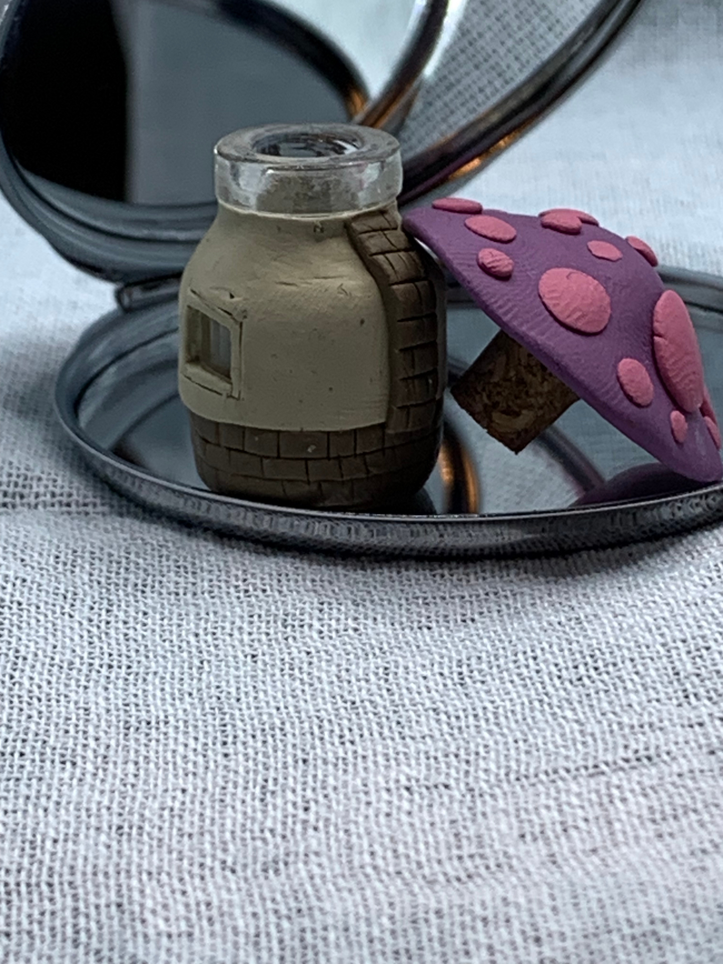 Mushroom House Spice Jar