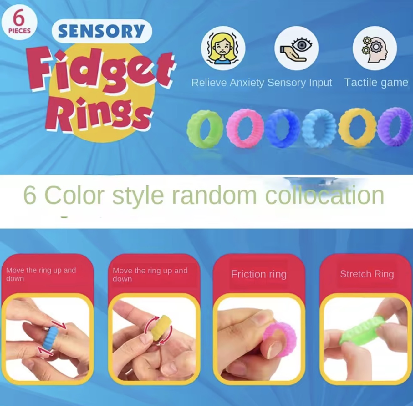 Fidget - Silicone Worry Items