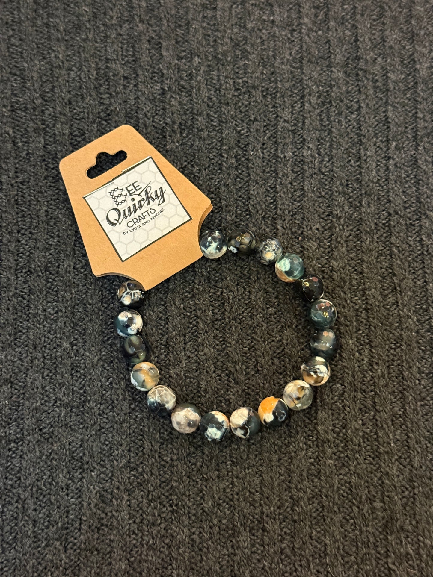 Bracelets - Cracked Glass and Gemstones