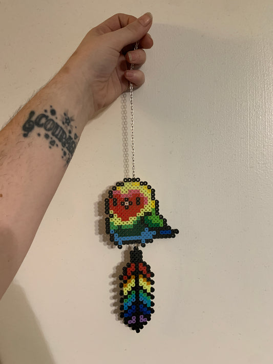 Rainbow Birdy Perler Sun Catcher