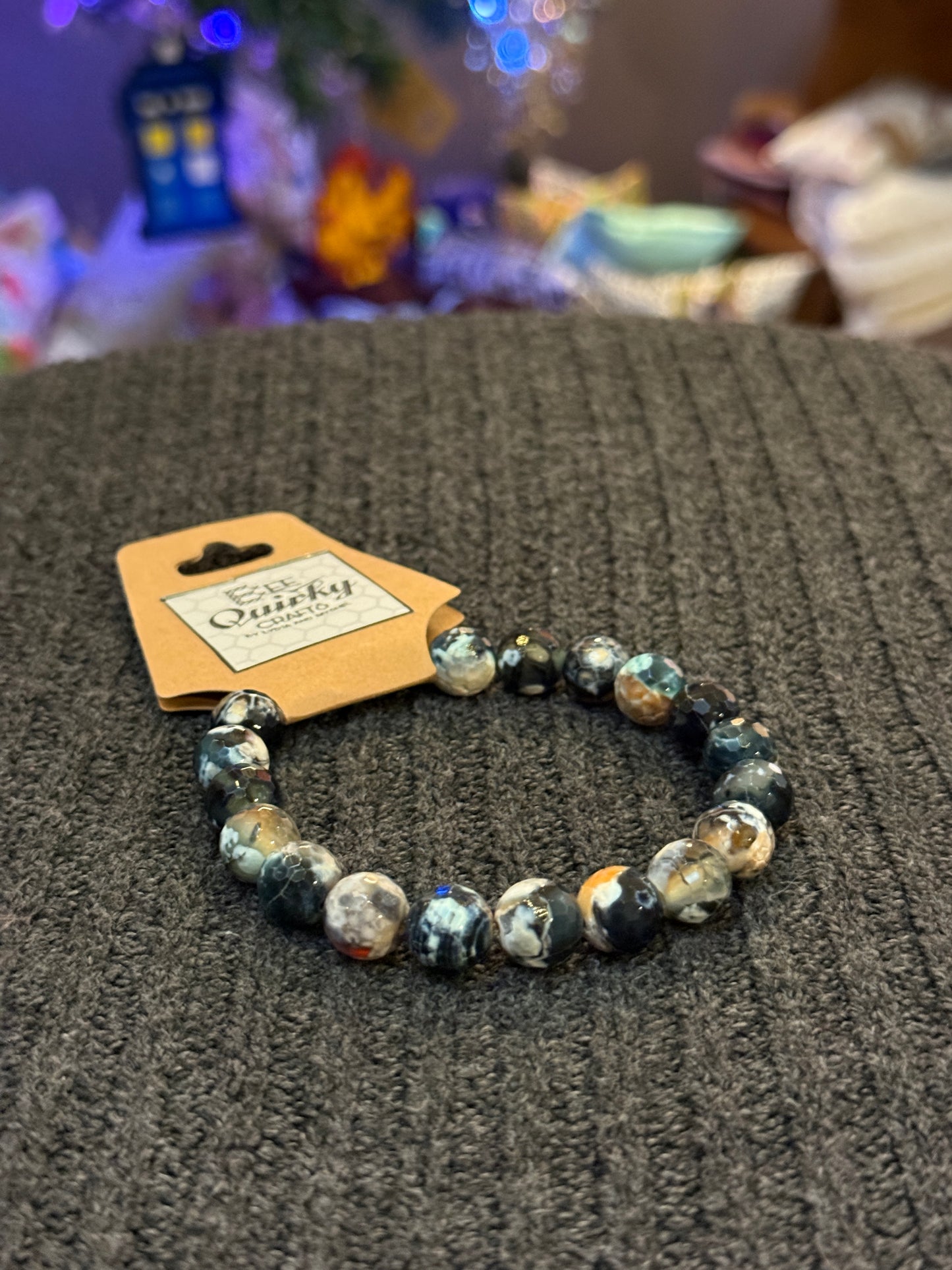 Bracelets - Cracked Glass and Gemstones