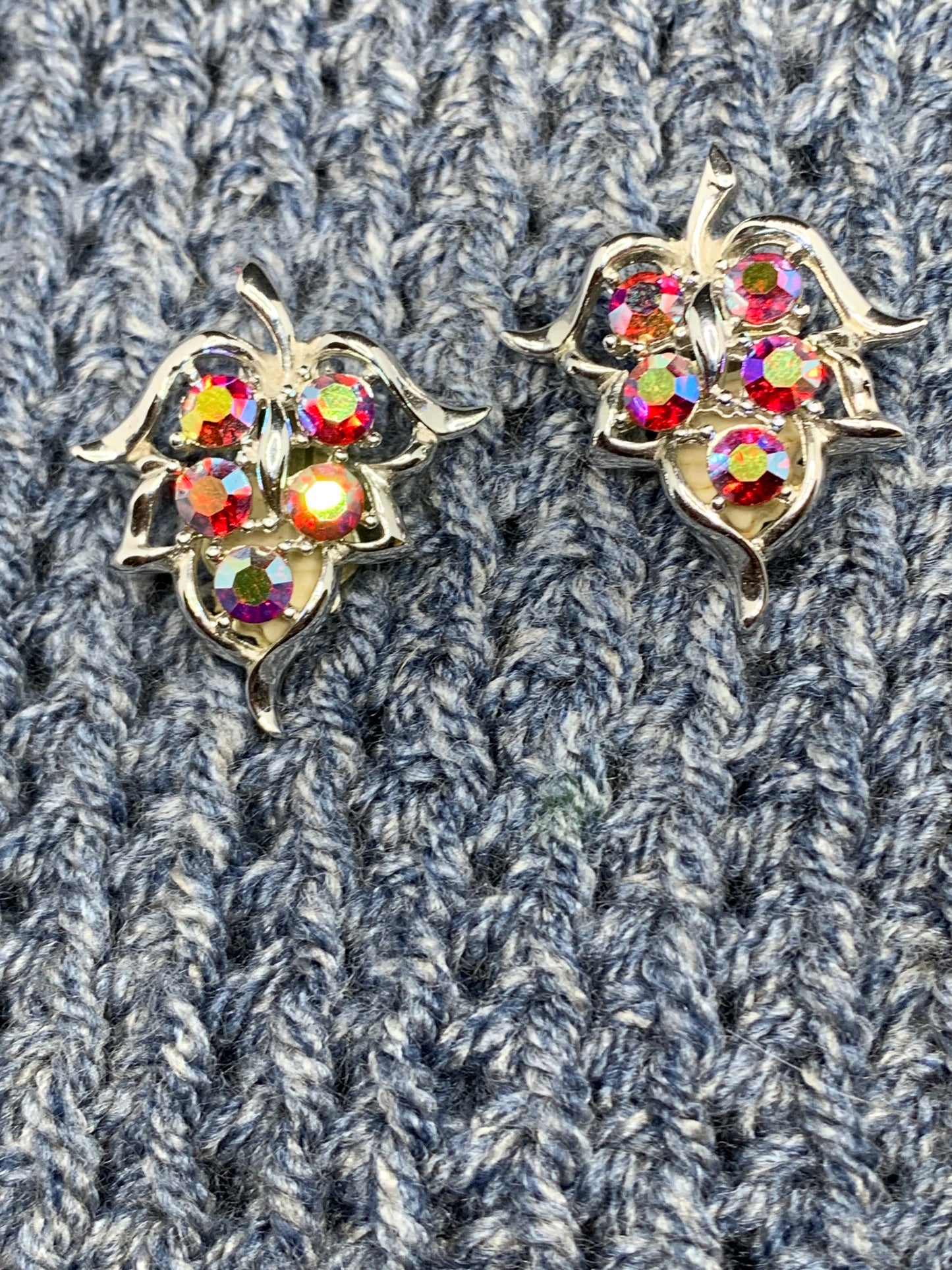 Earrings- Vintage Sarah Coventry Aurora Borealis