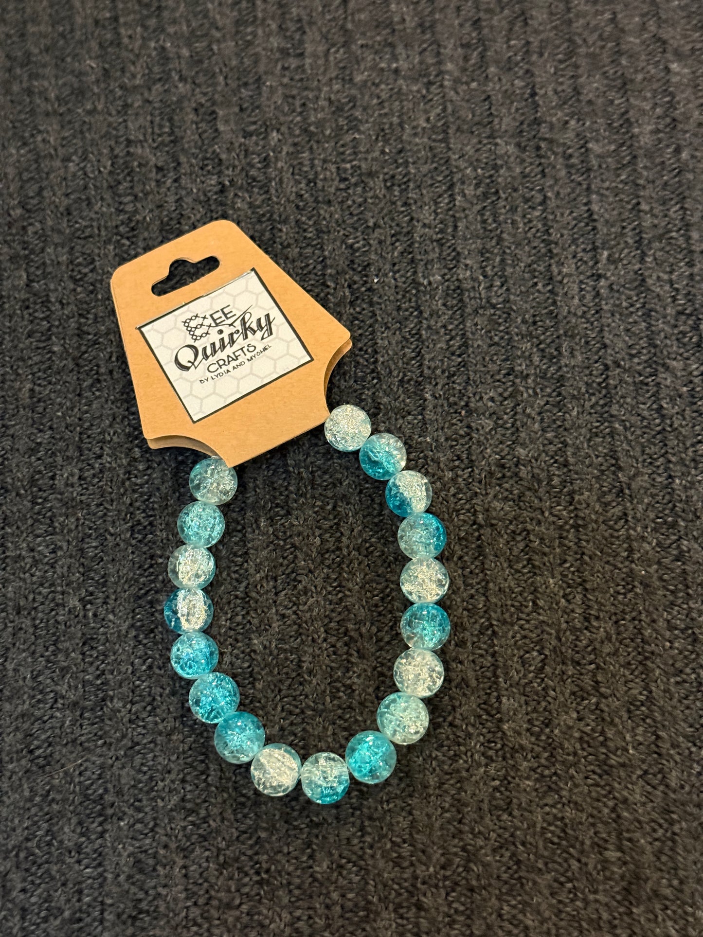 Bracelets - Cracked Glass and Gemstones