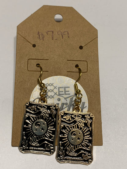 Tarot Gold Earrings