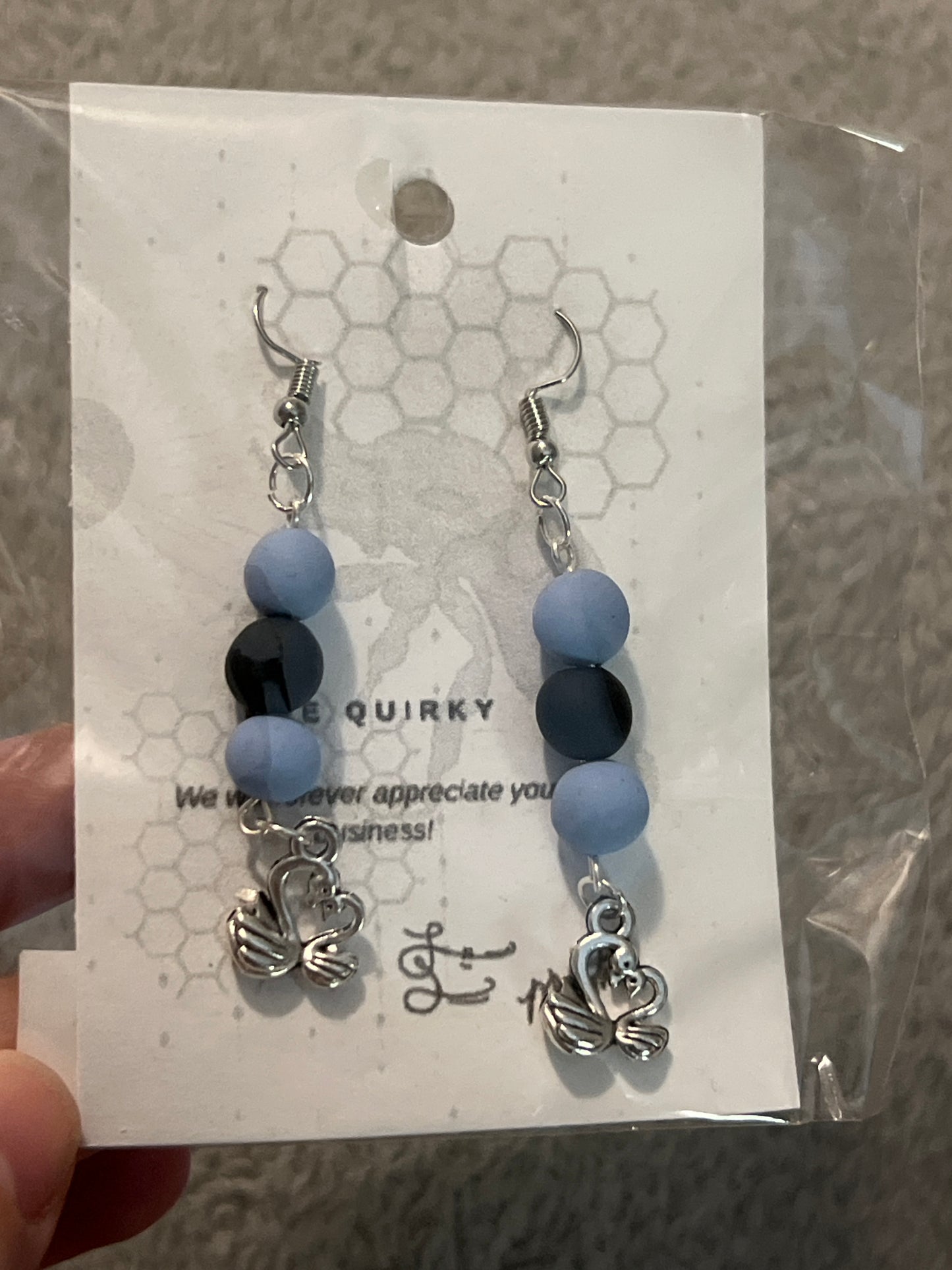 Earrings- Clay Beaded Drop